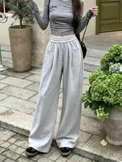 SHEIN スウェット パンツ グレー