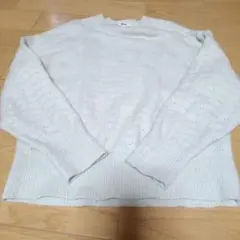 処分価格　ニット S　ライトスフレヤーン　セーター 150　160　クルーネック