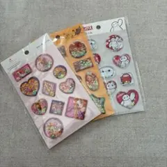 ディズニー　ウォーター　シール　3枚セット セリア