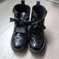 Hawkins 黒 ハート模様 ブーツ