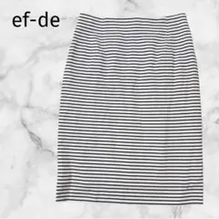 タグ付未使用＊ef-de ＊エフデ【M】ボーダースカート　マリンテイスト　夏