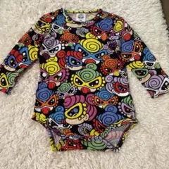 ヒスミニ　ロンパース 80 キラミニ　総柄　即日発送　春