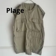 Plage M-65アーミーミリタリーベスト　カーキ　Freeのサムネイル