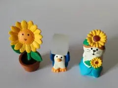 デコレ　コンコンブル　ひまわりさん　氷運びちびペンギン　夏　　3点