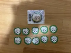 鬼滅の刃　原画展　プチ缶バッジ　フレークシール10枚セット