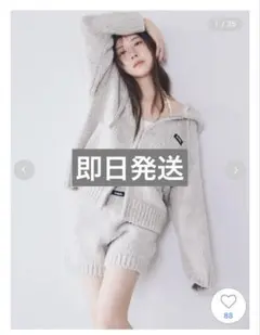 【新品未開封】SNIDEL ロービングニットフーディー　IVR