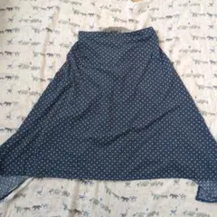 授乳ケープ　ネイビー ドット柄 ボタン取り外し可能