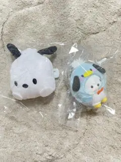 ポチャッコ　みずのいきもの　ちびっとも　フェイス　ぬいぐるみバッジ　はぴだんぶい