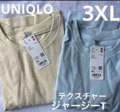 3XL☆UNIQLOテクスチャージャージーT ２枚組
