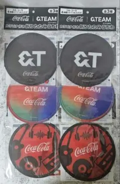 Coca-Cola &TEAM カラビナ付き折りたたみうちわ 3種セットのサムネイル
