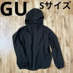 GU ウィンドプルーフシェルパーカ ブラック　Sサイズ　ナイロンジャケット