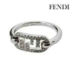 FENDI フェンディ オーロック リング シルバーカラー リング FFロゴ