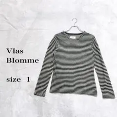 Vlas Blomme ヴラスブラムボーダー長袖Tシャツ ブラウンサイズ1(M)