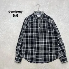 Gembony/チェックシャツ/M/黒/コットン/カジュアル/古着のサムネイル