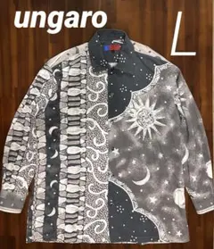 ungaro 総柄シャツ 日本製 Lサイズ レトロ モード 長袖のサムネイル