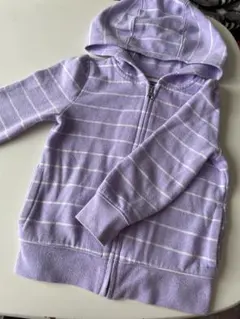 OLD NAVY ラベンダー ストライプ パーカー 4T（110cm）