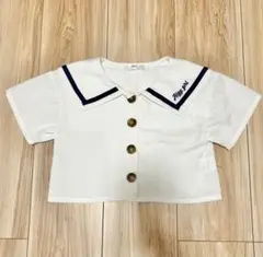 algy アルジー　セーラー服　120cm 半袖　ホワイト　白　ガーリー　シャツ