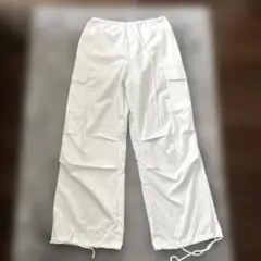 SHEIN ワイドカーゴパンツ　白