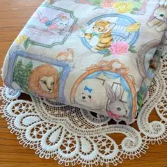 ふわふわガーゼハンカチ⭐️ユキエモン☆チェリッシュ　大きめサイズ☆fuwara