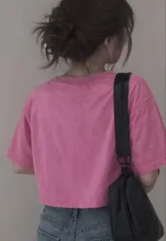 クロップド丈 半袖Tシャツ