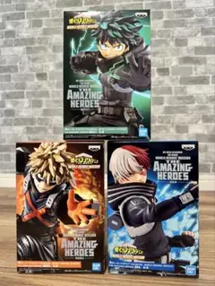 【新品・未開封】僕のヒーローアカデミア 緑谷 爆豪 轟 フィギュア３体セット