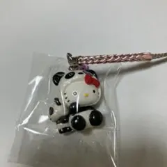 ご当地キティ　東京上野限定　パンダ　ストラップ　希少　ハローキティ　根付