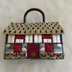 ANNA SUI 刺繍 かごバッグ