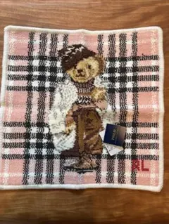 【新品未使用】ポロラルフローレン　ハンカチ　シェニール織　ポロベア