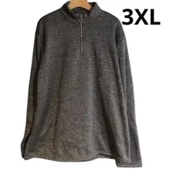 新品 メンズ　ハーフジップ 長袖 フリース トレーナー ふわふわ ハイネック 秋