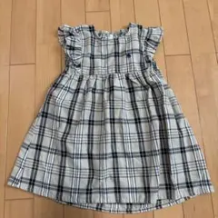 POLO Babyベージュチェック柄ワンピース 100サイズのサムネイル