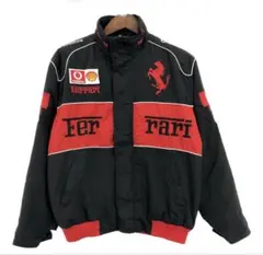 Ferrari F1チームジャケット 黒/赤