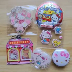 ハローキティ ストラップ と オマケ。マイメロディ クリップ - メルカリ