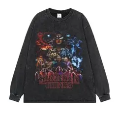 ストレンジャー・シングス ヴィンテージ加工 ロンT 長袖Tシャツ M