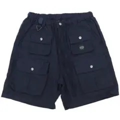 G06381 新品 MANASTASH ヘンプショーツ：JPN M ネイビーのサムネイル