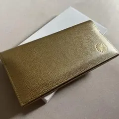 即日発送】皇居菊紋刻印 長財布 ゴールド - メルカリ