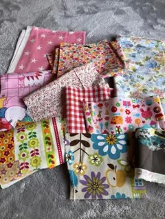 はぎれ　ハンドメイド　まとめ売り　ピンク系　花柄　動物