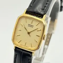 SEIKO レディース スクエア 新品電池 腕時計 ゴールド 稼働 ヴィンテージ