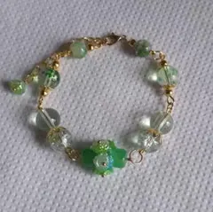 デザインブレス　グリーン×ゴールド