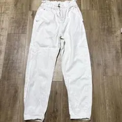 ZARA ホワイト ハイウエストパンツ