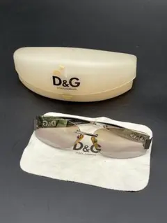 D&G ドルチェ＆ガッバーナ リムレス メガネ 眼鏡 シルバー フレーム D&G ドルチェ＆ガッバーナ リムレス メガネ 眼鏡 シルバー フレーム