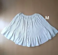 レディース　プリーツポンチョ風ブラウス　Mサイズ