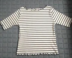 natural couture ボーダー メロウ 半袖Tシャツのサムネイル