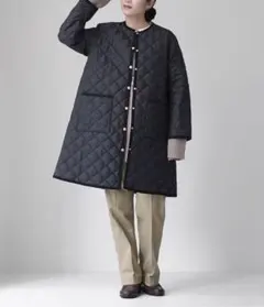 ノーカラージャケット キルティングジャケット