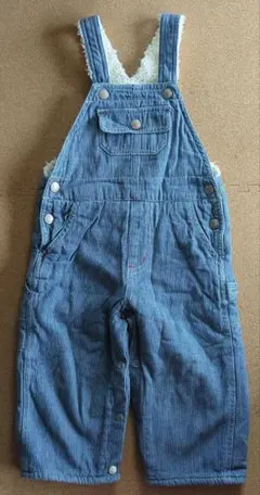 オーバーオール　モコモコ