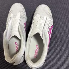 asics PRO 3サッカーシューズ ホワイト/ピンク - メルカリ