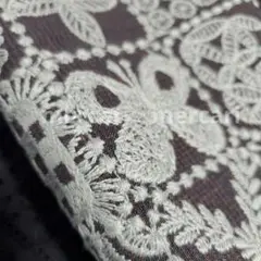 【匿名配送】ミナペルホネン⚮̈forest tile⚮̈刺繍生地 はぎれ*189