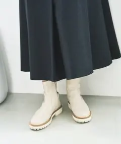 LE TALON 3.5㎝トラックソールフィットショートブーツ