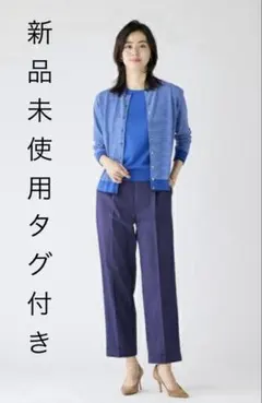 新品未使用✳︎アンサンブルニット 組曲（KUMIKYOKU） アンサンブル 「2SET・WEB限定」編地ニット ツイン