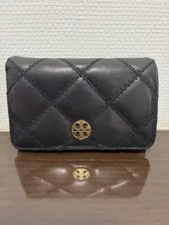 TORY BURCH 二つ折り財布 キルティング ブラックのサムネイル