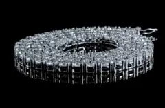 【12.5ctモアサナイト】本物志向が選ぶテニスチェーンネックレス